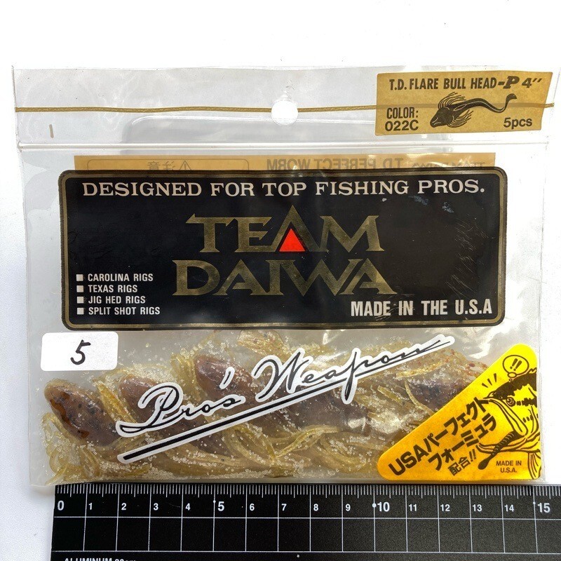 814522 新品 チームダイワ TD フレアブルヘッド 4インチ 5本 TEAM DAIWA TD BULL HEAD オールド品 希少入手困難品 ソルティー拍卖