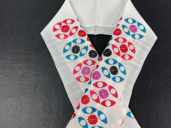 ▼三作▼送料無料 豪華 刺繍半衿 日本製 K18拍卖