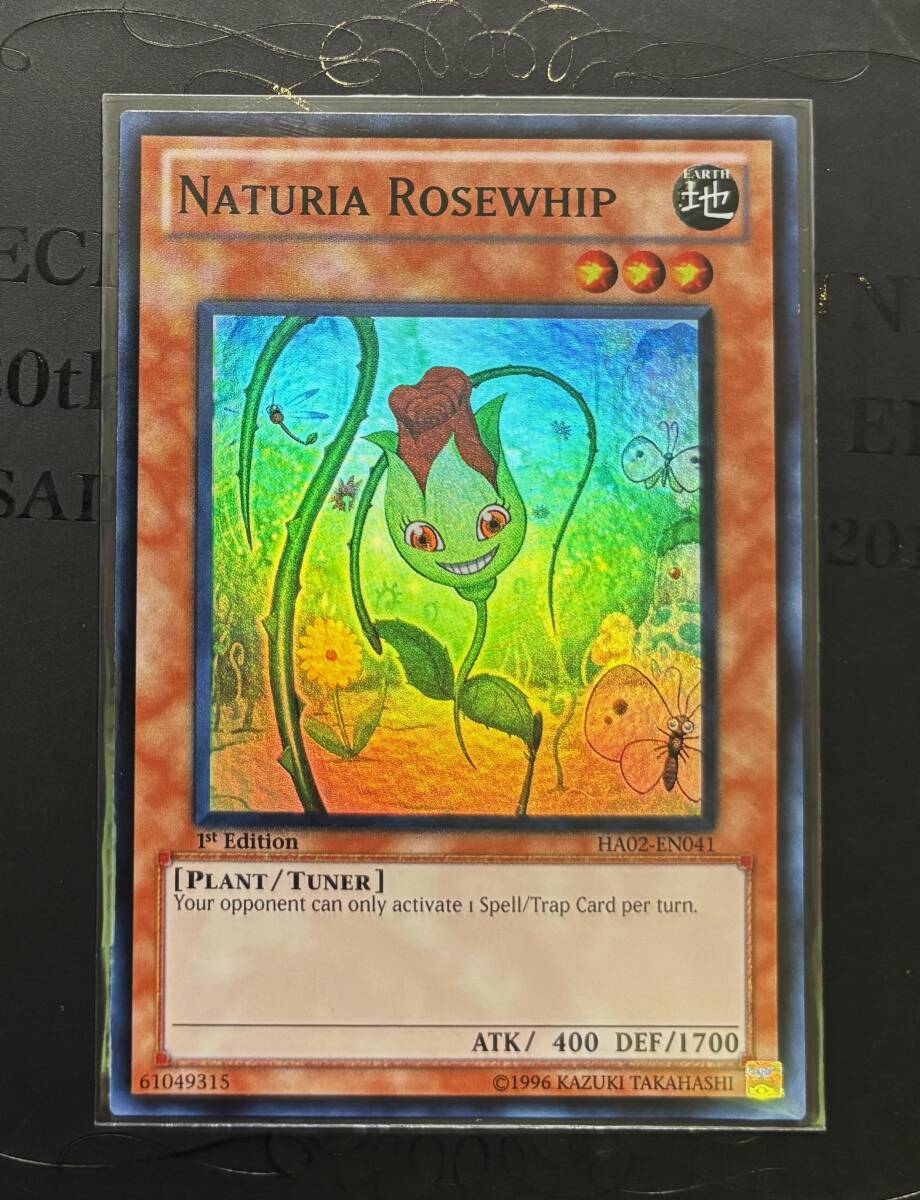 英語 ナチュル・ローズウィップ スーパーレア 1枚 HA02-EN041 Super 「 1st 」 個数:2拍卖