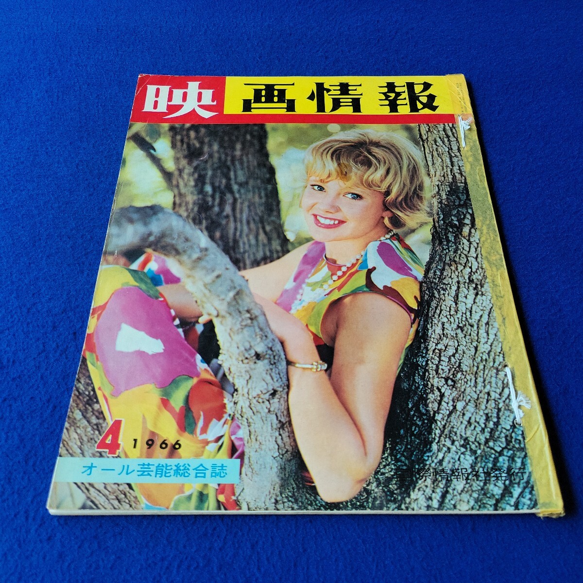 映画情報〇1966年4月号〇復刊164号〇芸能総合誌〇国際情報社〇中村晃子〇三田佳子〇エルケ・ソマー〇布施明〇内藤洋子〇鶴田浩二拍卖