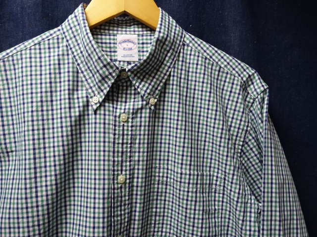 ブルックス ブラザーズ 長袖 コットン チェック ボタンダウン シャツ L / BROOKS BROTHERS アメリカ 古着 / 130拍卖
