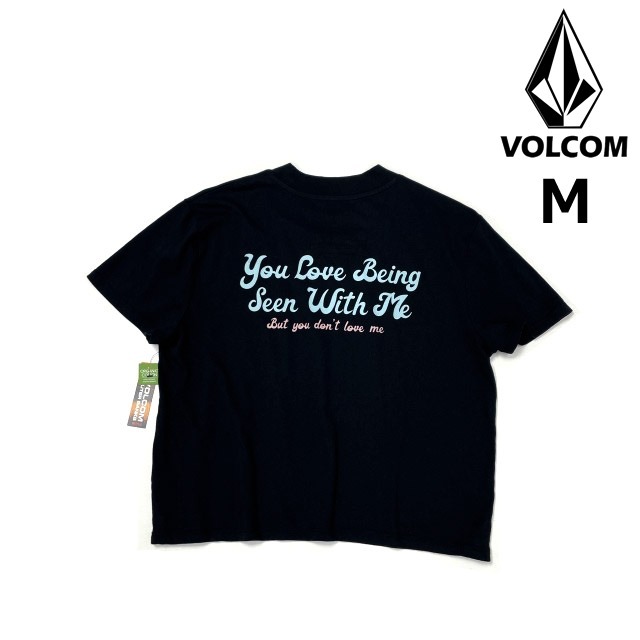 売切り【正規新品】VOLCOM ボルコム◆半袖 Tシャツ スケート サーフ ストーンロゴ バックプリント (M)黒 250617拍卖