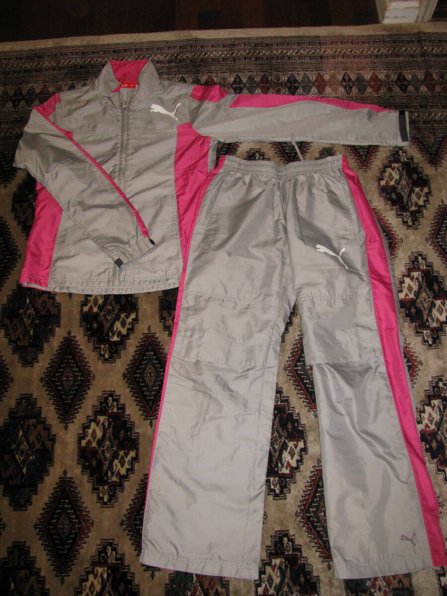 PUMA/プーマ レディースウィンドブレーカー上下セット 864313 サイズM 中古 拍卖