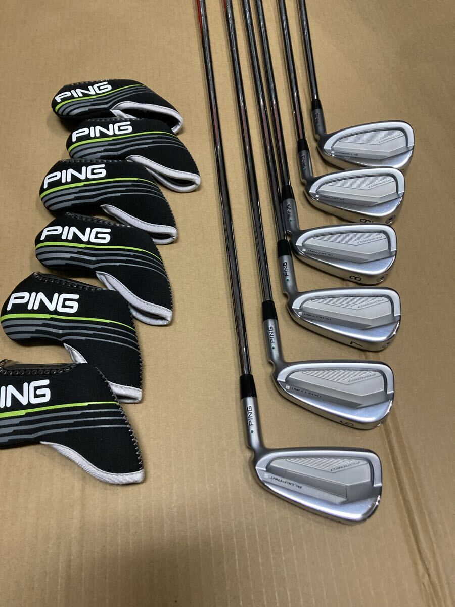 ピン PING BLUEPRINT S アイアン モーダス120S 5〜W 6本 カラーコード グリーン 拍卖