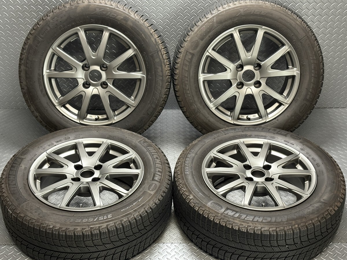 【プジョー/シトロエン】EUROBAHN 16インチ 6.5J +27 4穴108 ミシュラン X-アイス XI3 215/60R16 MICHELIN X-ICE XI3 (24110110)拍卖