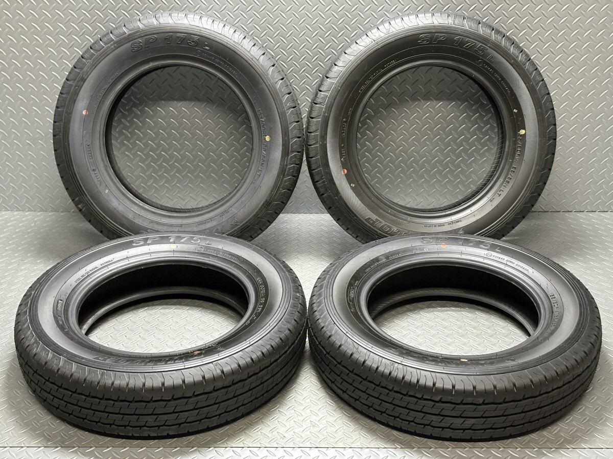 【新車外し】2023年製造 ダンロップ SP175L 155/80R14 88/86N LT バリ溝イボ付き DUNLOP (25030152)拍卖
