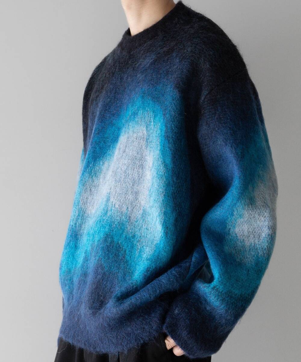 stein/シュタイン/24SS/GRADATION MOHAIR KNIT LS/グラデーション モヘアニット ロングスリーブ/ST.849/キッドモヘア/オーバーサイズ拍卖