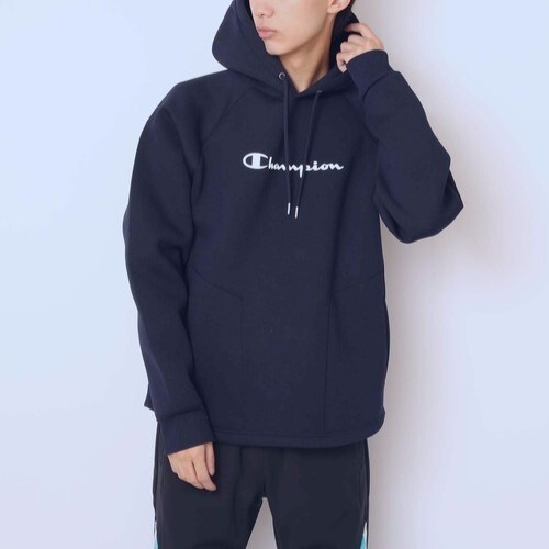 Champion/チャンピオン/WRAP-AIR/プルオーバーパーカー/ラップエアー/ボンディング/ストレッチポンチ/ネイビー/C3-SS114/L拍卖