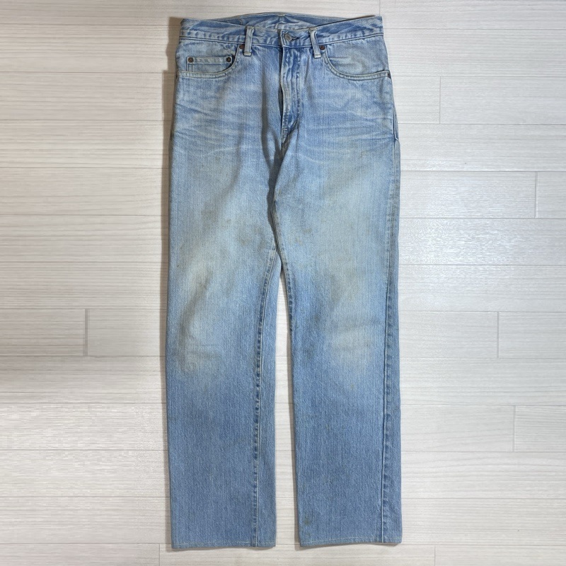 HOLLYWOOD RANCH MARKET/ハリウッドランチマーケット/H.R.MARKET/ハリラン/ビンテージ加工/ジッパーフライ/ストレートデニムパンツ拍卖