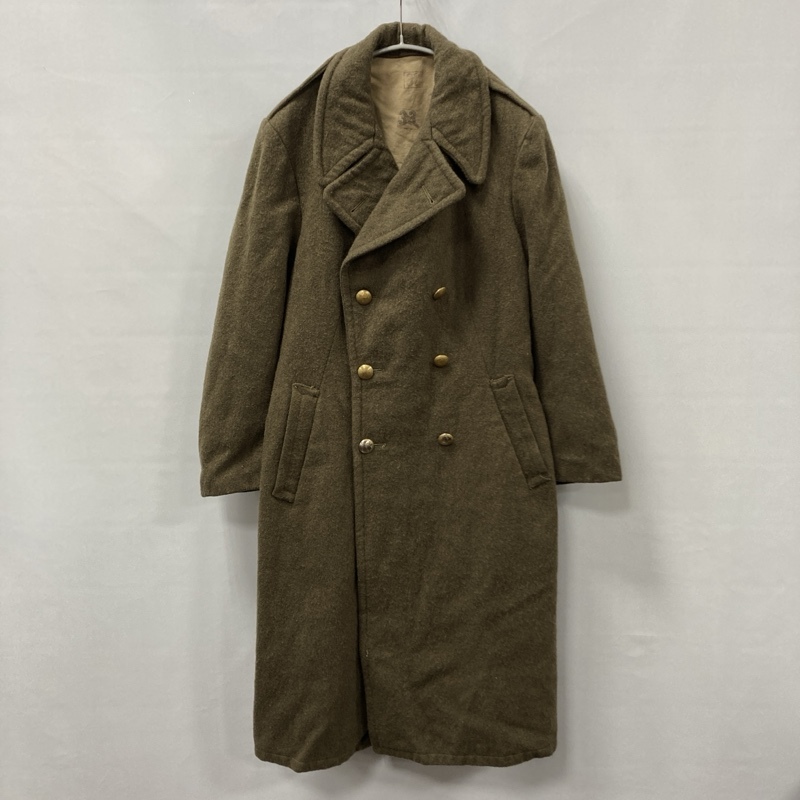 French Military/50s前後/フランス軍/Wool Double Breasted Coat/ウールメルトン ダブルブレステッドコート/ビンテージ/ロングコート拍卖