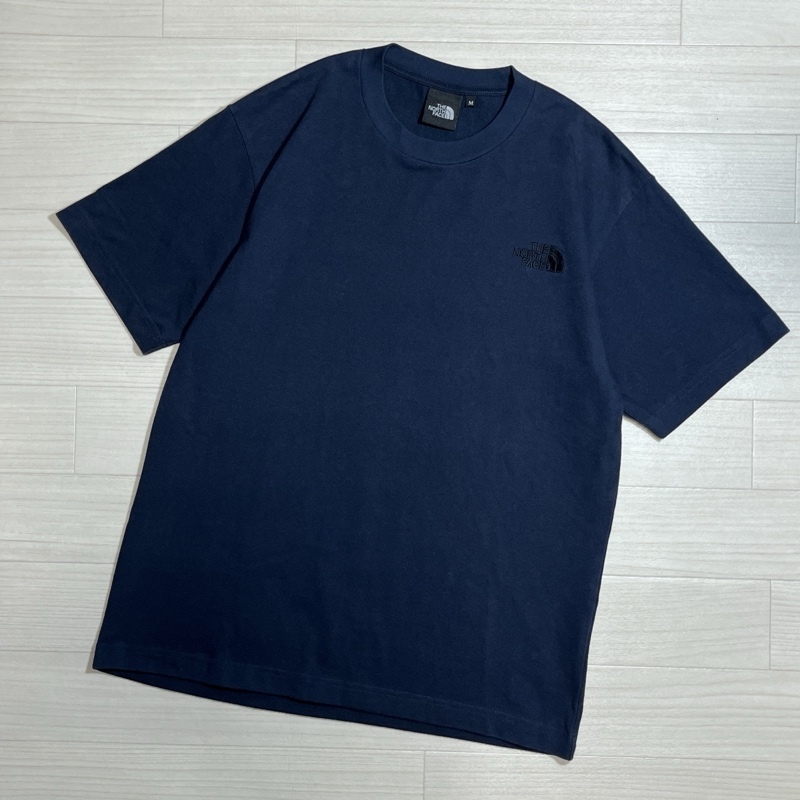 THE NORTH FACE/ザ ノースフェイス/ S/S Silhouette Tee/シルエットTシャツ/NT31948/ネイビー/両面ロゴ刺繍/クルーネック拍卖