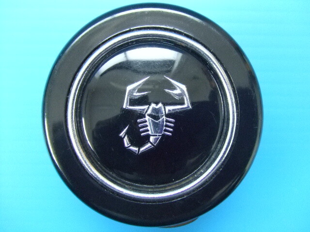 当時物 良品 銀リング アバルト ホーンボタン 旧車 昭和 レトロ ビンテージ ABARTH フィアット FIAT 黒色 黒 ハンドル ステアリング sub2拍卖