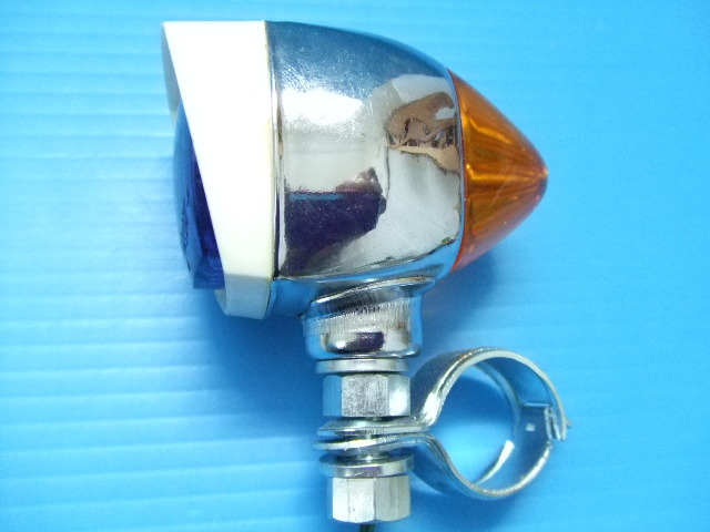 青色と背面が橙色に光るミニランプ角型ブルー角形 青 旧車ホタルランプ蛍ランプ イノウエ ハイフラ ストロボ ラブ灯pan cgc yac JT当時物1拍卖