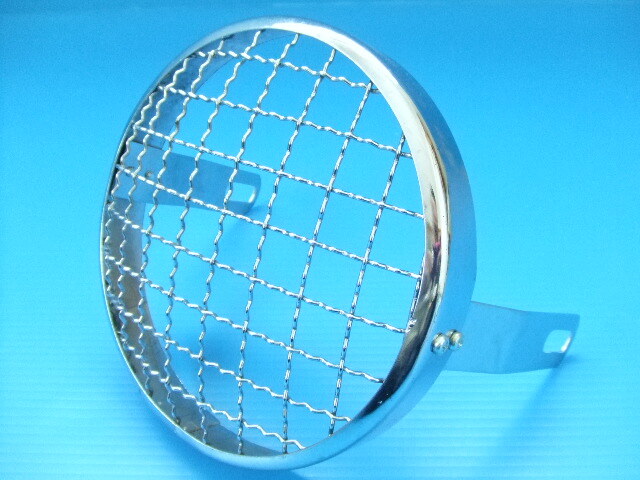 当時物 160パイ ヘッドライト ライトプロテクター ライトガード ライトカバー16cm 160mm旧車シビエ マーシャル 丸目 丸型 丸形 族車 風防 7拍卖