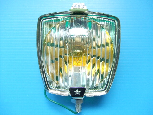 当時物 ATS 背面が光る 凸レンズ 角型 フォグランプ 旧車 角形ホットロッド ハーレー ビンテージ BMC アリスWIPACワイパック ローバーミニ2拍卖