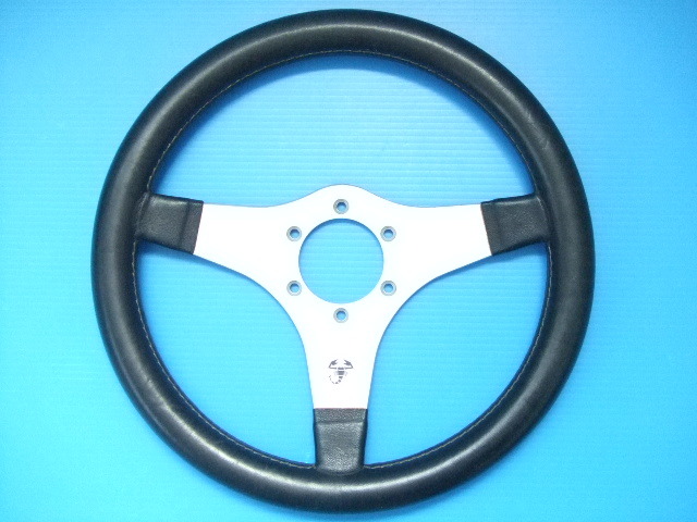 当時物 中古 アバルト 32パイ ステアリング ハンドル ホーンボタン ホーンスイッチ 32cm 320mm 旧車 昭和 ABARTH フィアット FIAT レザー拍卖