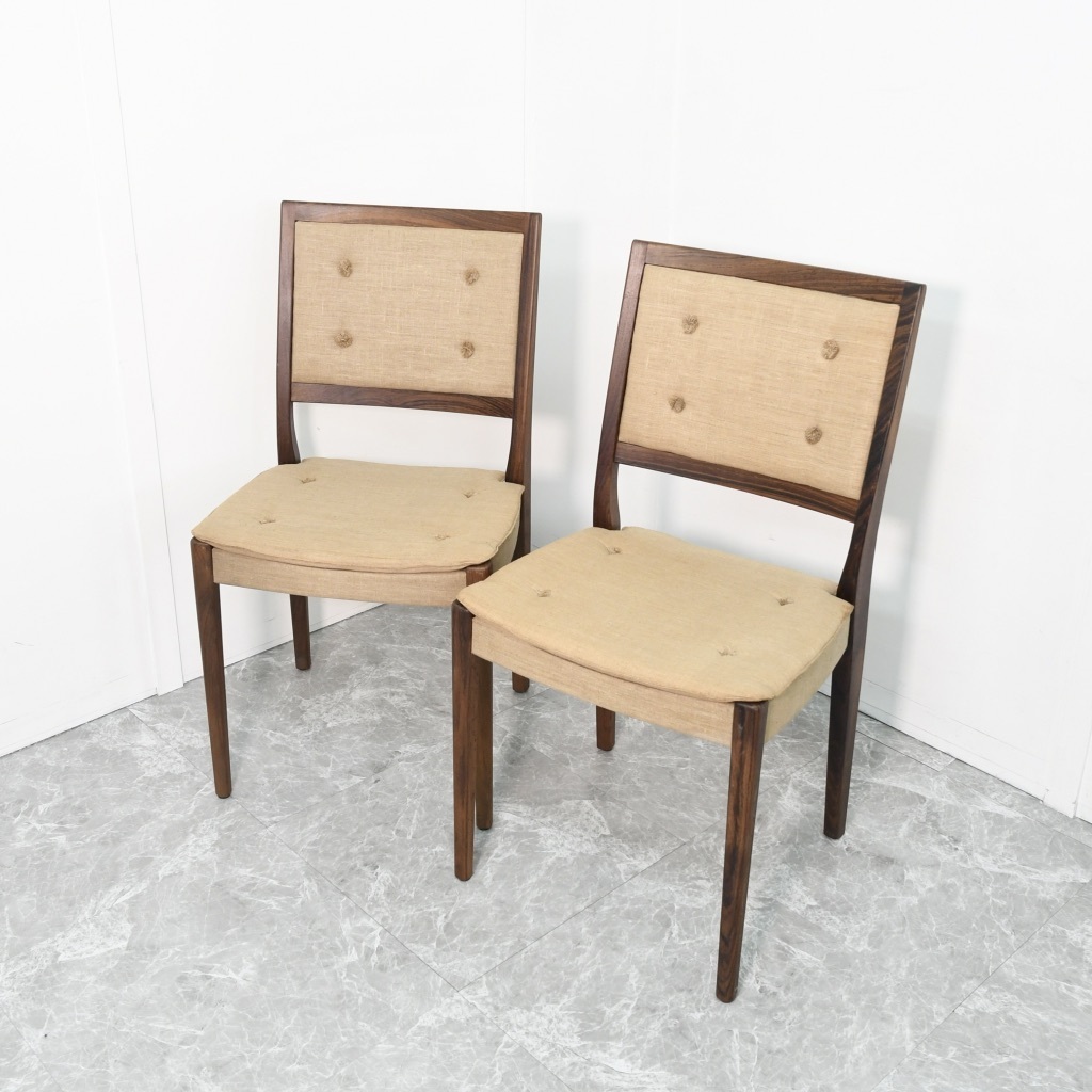 【北欧ヴィンテージ】Svegards Markaryd スウェーデン製 チェア 2脚セット 拍卖