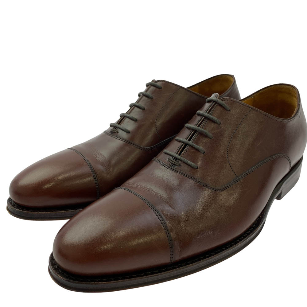 JALAN SRIWIJAYA ジャランスリウァヤ 98861 グリーンレーベル別注 ストレートチップ レザー レースアップ シューズ ブラウン系 40【中古】拍卖