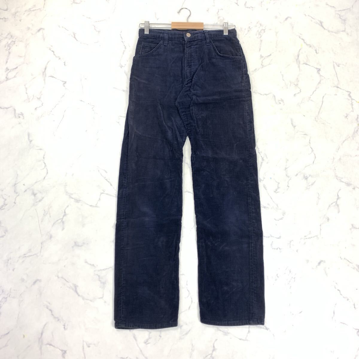Wrangler ラングラー コーデュロイパンツ 綿 コットン ストレート 紺 ネイビー 31/78 YA9993拍卖