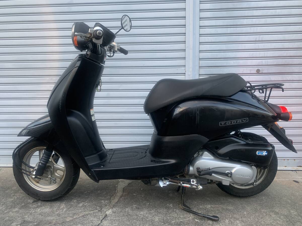 高知市 AF67 TODAY FI 書付き実動車 燃費良 ブラックメタ 拍卖