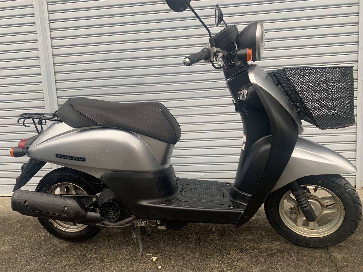 高知市 好調 AF67 TODAY FI シルバー 15000km 新品部品多数交換!おススメ車両拍卖