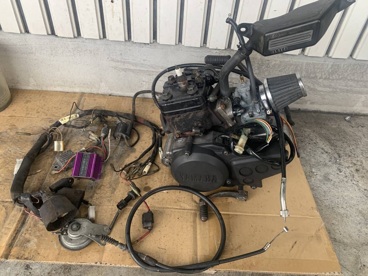 DT50 17W 実働ボアアップエンジン 1本リング ミクニ20Φキャブ CDIハーネス キタコマニ 電装フルセット付 検索RZ50 5R2 3TU TZR50 拍卖