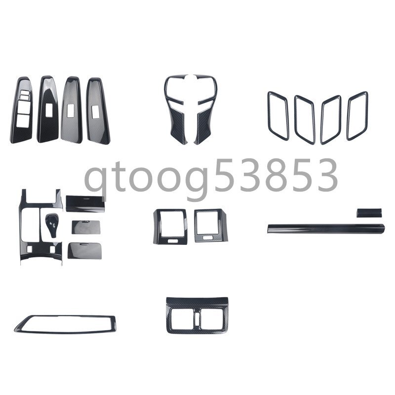 カーボン調 トヨタ マークX GRX133 GRX130内装パネル パネルカバー全セット21枚拍卖