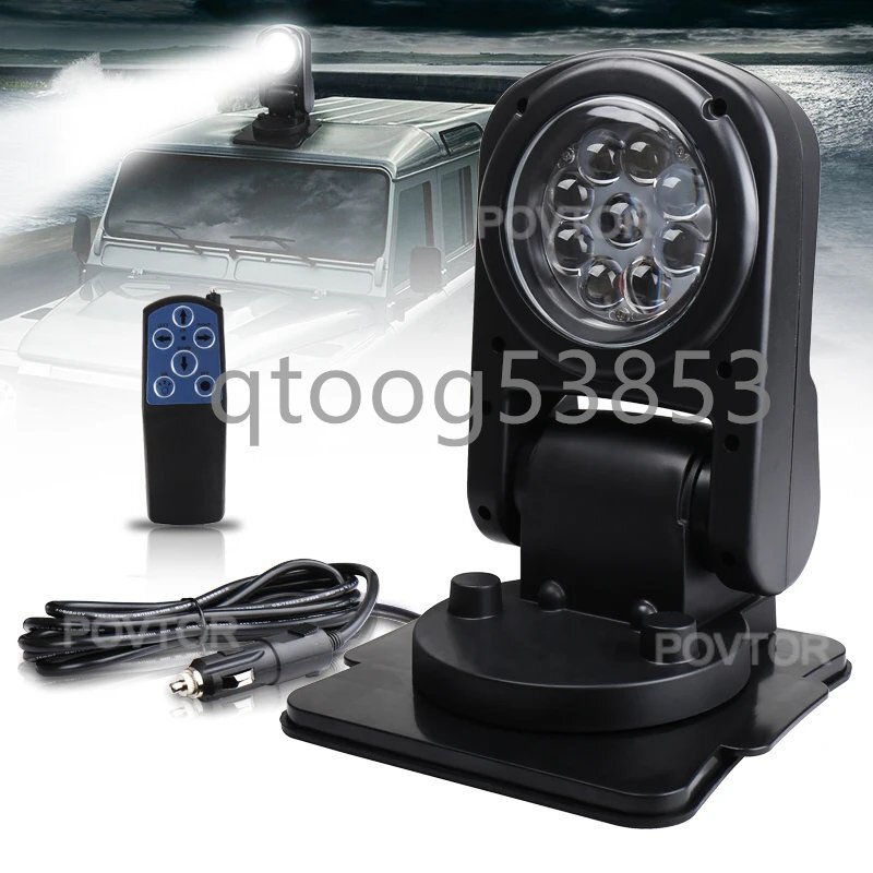 40ワットledサーチライト1セット12v 24vリモコンスポットライトマリサーチライトにボートオフロード車拍卖