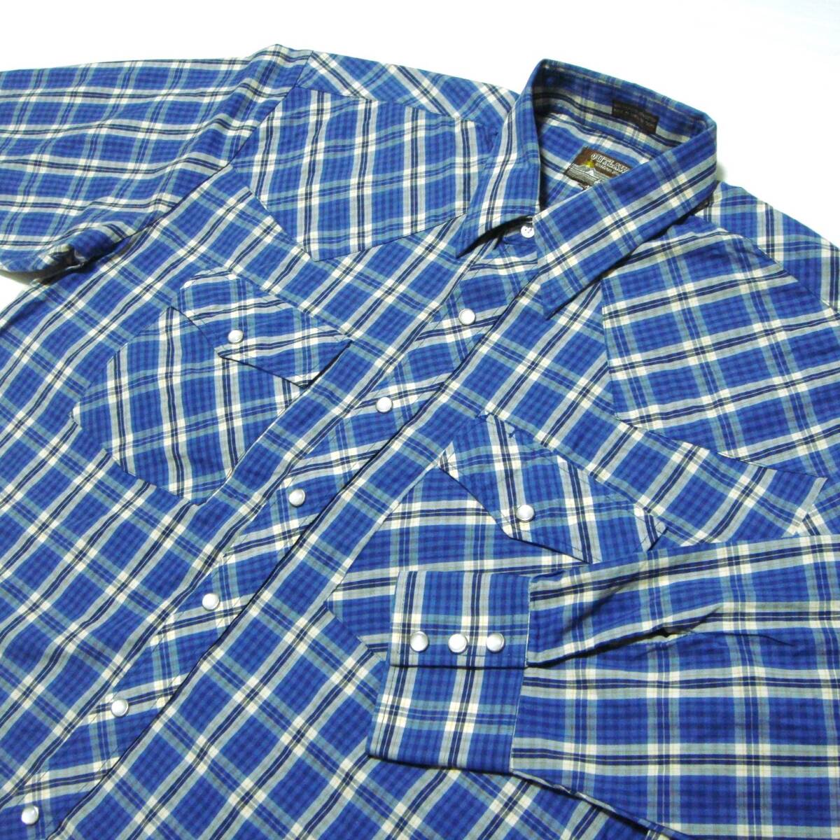 ■送料無料 ^^ OUTLAW (ウエスタンブーツ・ハット 製造ブランド) ウエスタンシャツ 3L ■カウボーイスタイル アメカジ ワークショップ o8拍卖