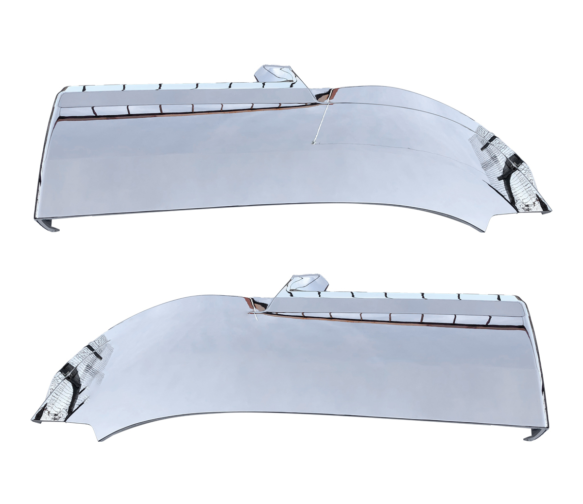 ふそう17スーパーグレート/07スーパーグレート トラバースステップ無し車用 メッキフェンダーカバー左右セット JP-FT-SUPA-LR拍卖