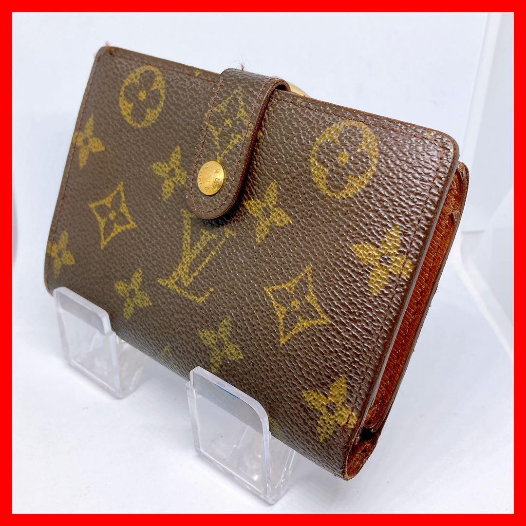 617 ルイヴィトン モノグラム 折り財布 ヴィエノワ がま口 長財布拍卖