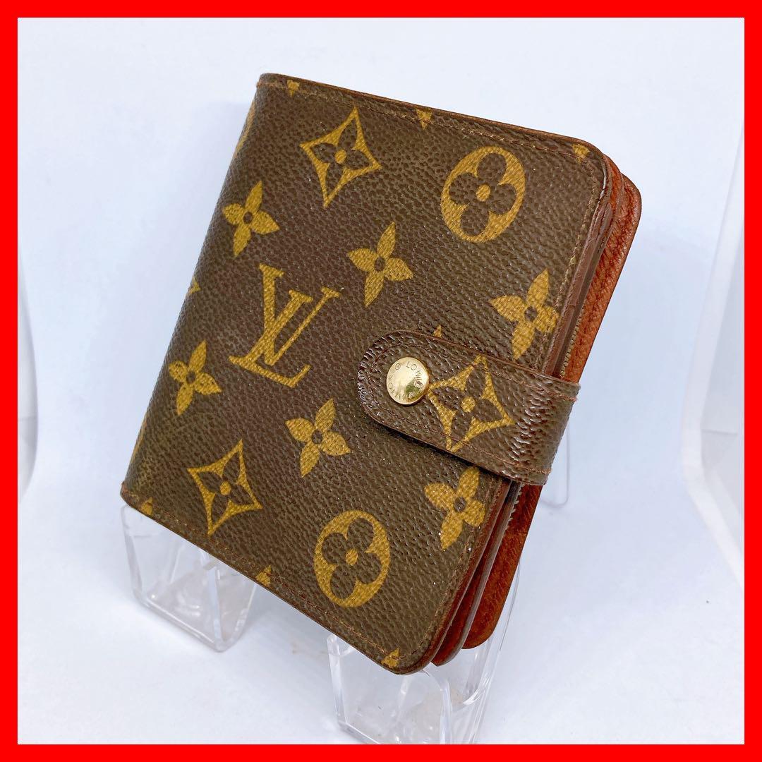 684 ルイヴィトン モノグラム 長財布 折り財布 コンパクトジップ拍卖