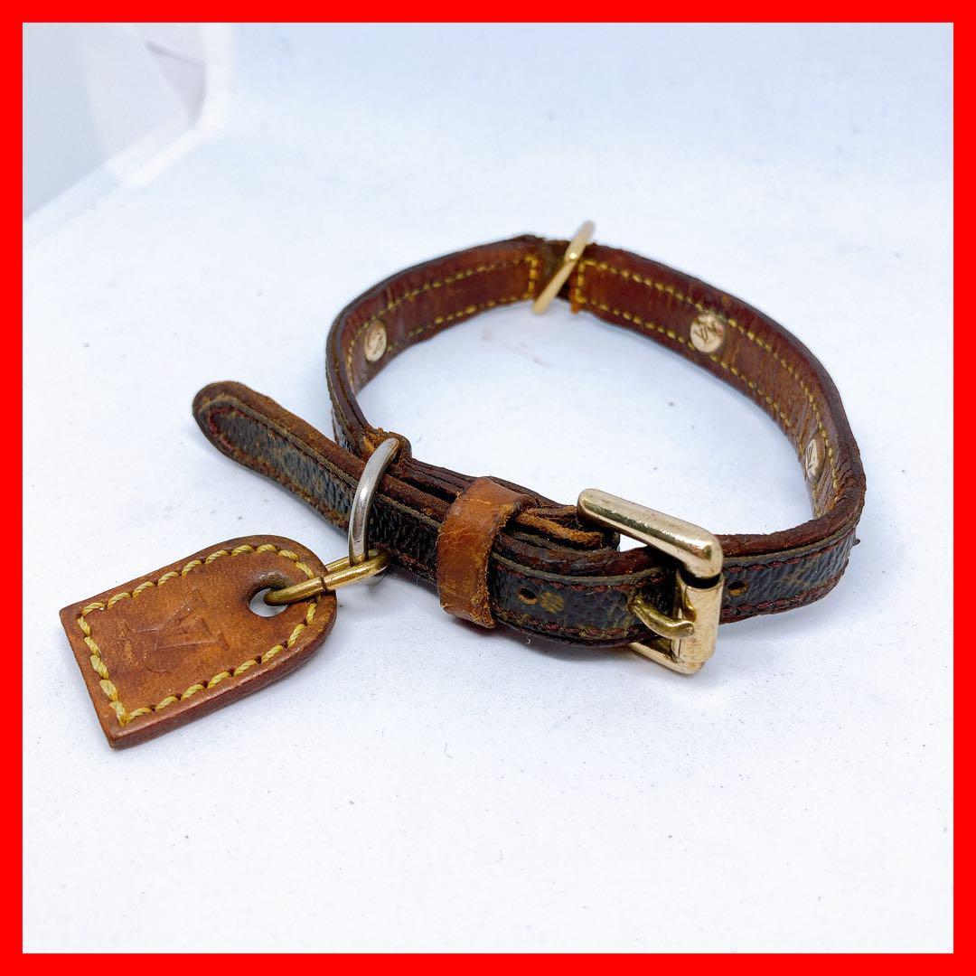 687 ルイヴィトン モノグラム ペット用首輪 コリエバクスター 犬 猫拍卖