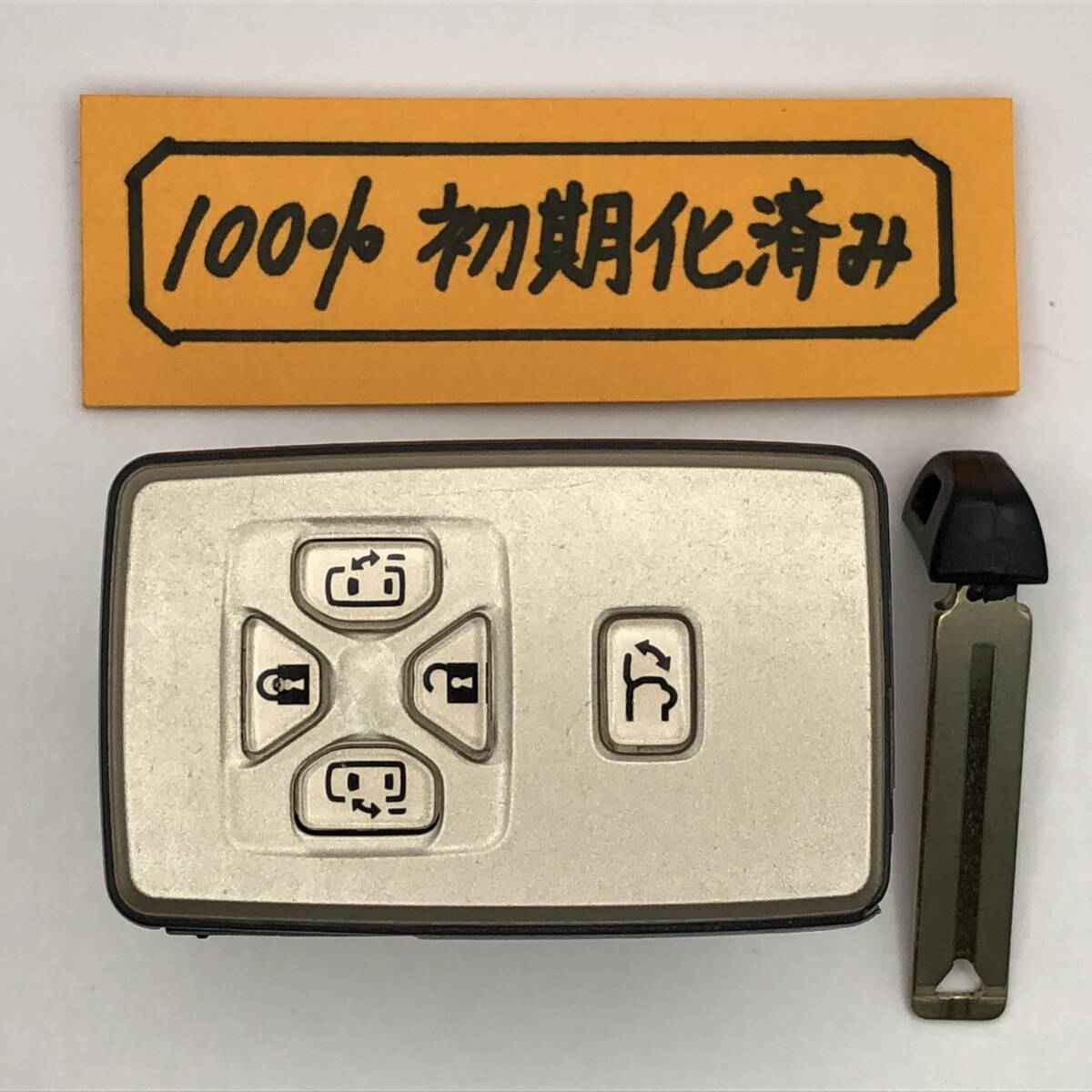 EF42 初期化済 トヨタ スマートキー エスティマ 50 アルファード ヴェルファイア 20 5ボタン 271451-6221 登録可能 埼玉県深谷市 拍卖