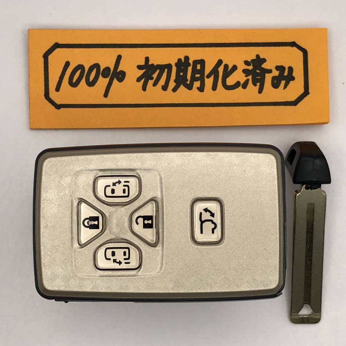EF72 初期化済 トヨタ スマートキー エスティマ 50 アルファード ヴェルファイア 20 5ボタン 271451-6221 登録可能 埼玉県深谷市 拍卖