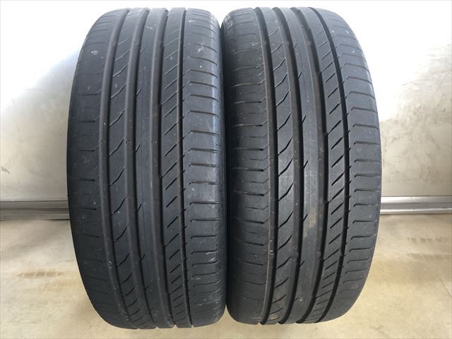 激安中古タイヤ 225/45R18 95Y コンチネンタル コンタクト5 MO 21年製 2本拍卖