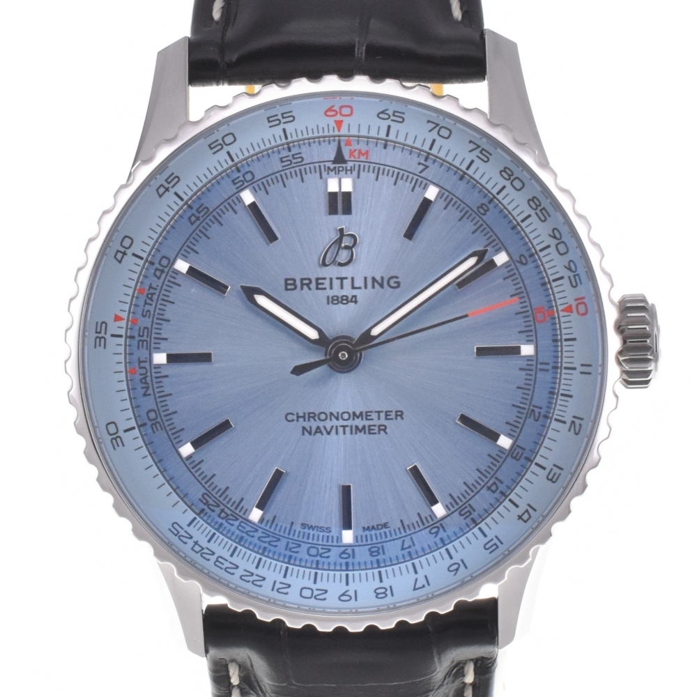 ブライトリング BREITLING A17329 ナビタイマー41 自動巻き メンズ 美品 内箱・保証書付き D#142169拍卖