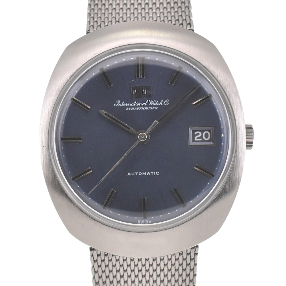 値下 IWC IWC SCHAFFHAUSEN ヴィンテージ Cal.8541B デイト クッションケース 自動巻き メンズ 良品 E#139396拍卖