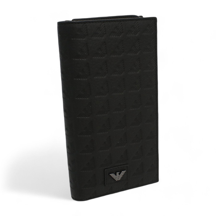 エンポリオアルマーニ EMPORIO ARMANI 長財布ニ折小銭入付き ブランドY4R624 YQ67I 80001BLACK拍卖