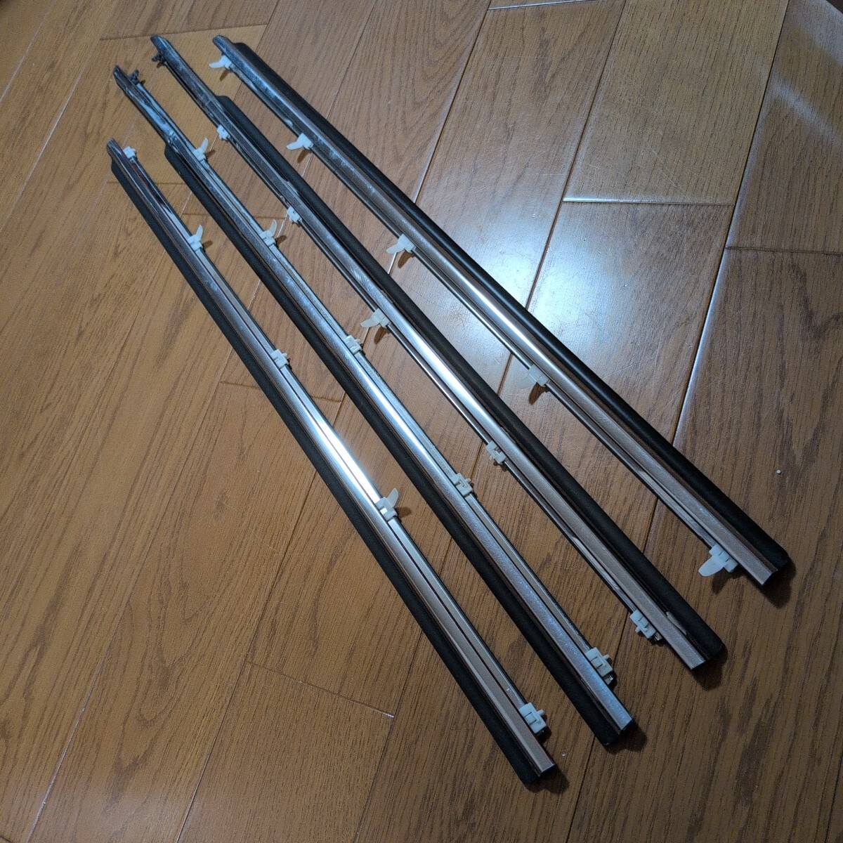 TOYOTA JZX100 純正 チェイサーツアラーV 水切りメッキモールディング前後左右セット1台分 1JZ-GTEvvt-i トヨタ純正部品 絶版部品拍卖