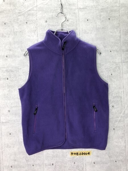 WORK PLAN TO BE AMING レディース フリース 前ジップ ベスト L 紫拍卖