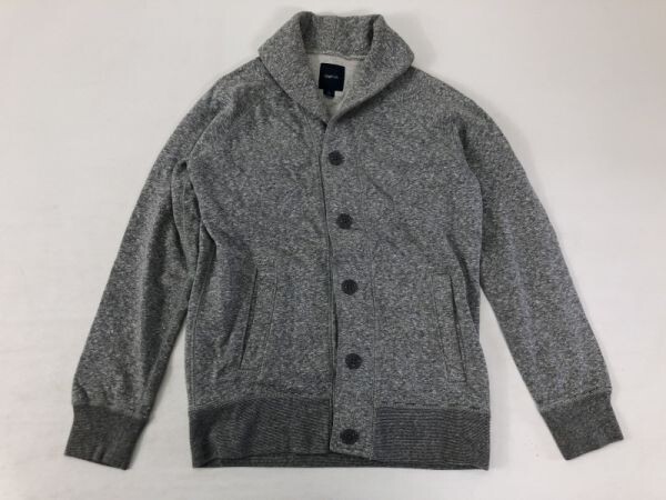 ギャップ キッズ GAP kids アメカジ ワーク オーセンティック 古着 ショールカラー 裏パイル 霜降り ジャケット キッズ L 杢グレー拍卖