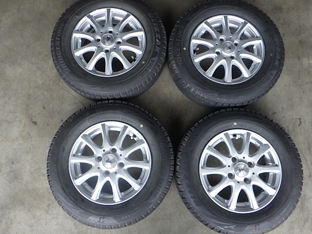 2410-243 AZ-SPORT アルミホイール&スタッドレスタイヤ 145/80R13 2022年 4本セット 個人宅発送不可商品拍卖