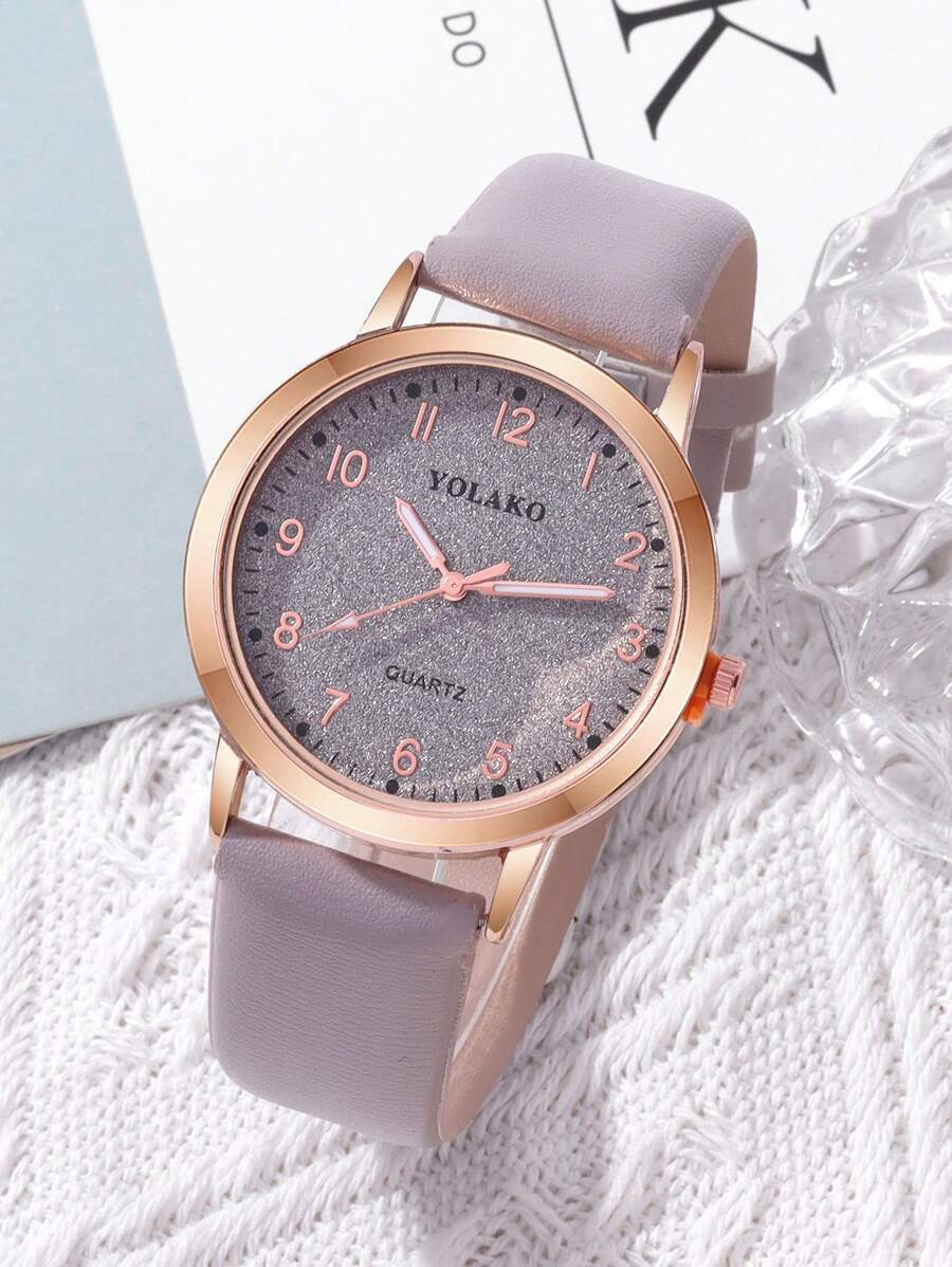 腕時計 レディース クォーツ 1個の腕時計は、女性向けのファッショナブルで快適なPUベルト、男女共用のクォーツ腕時計、カジュアルな拍卖