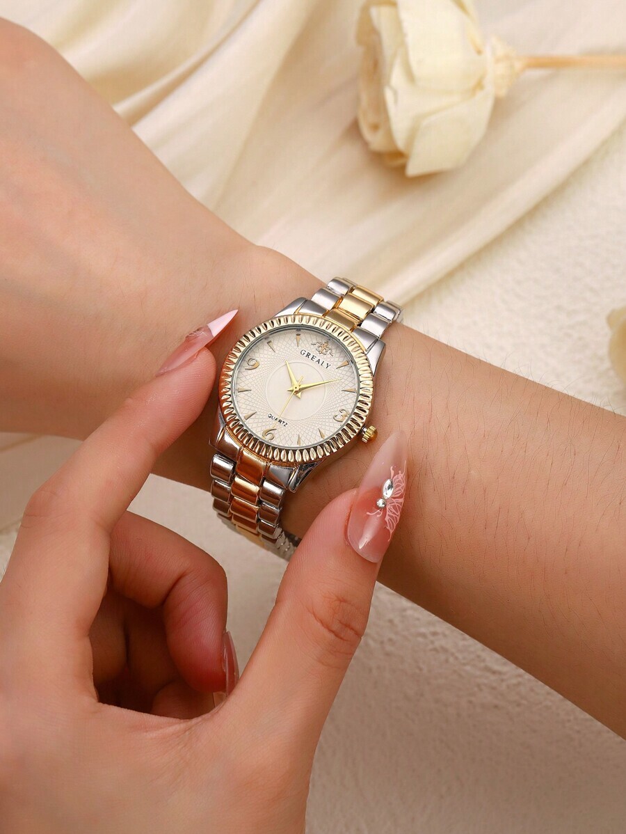 腕時計 レディース クォーツ 1個 ステンレススチール素材 エレガントな レディース腕時計拍卖