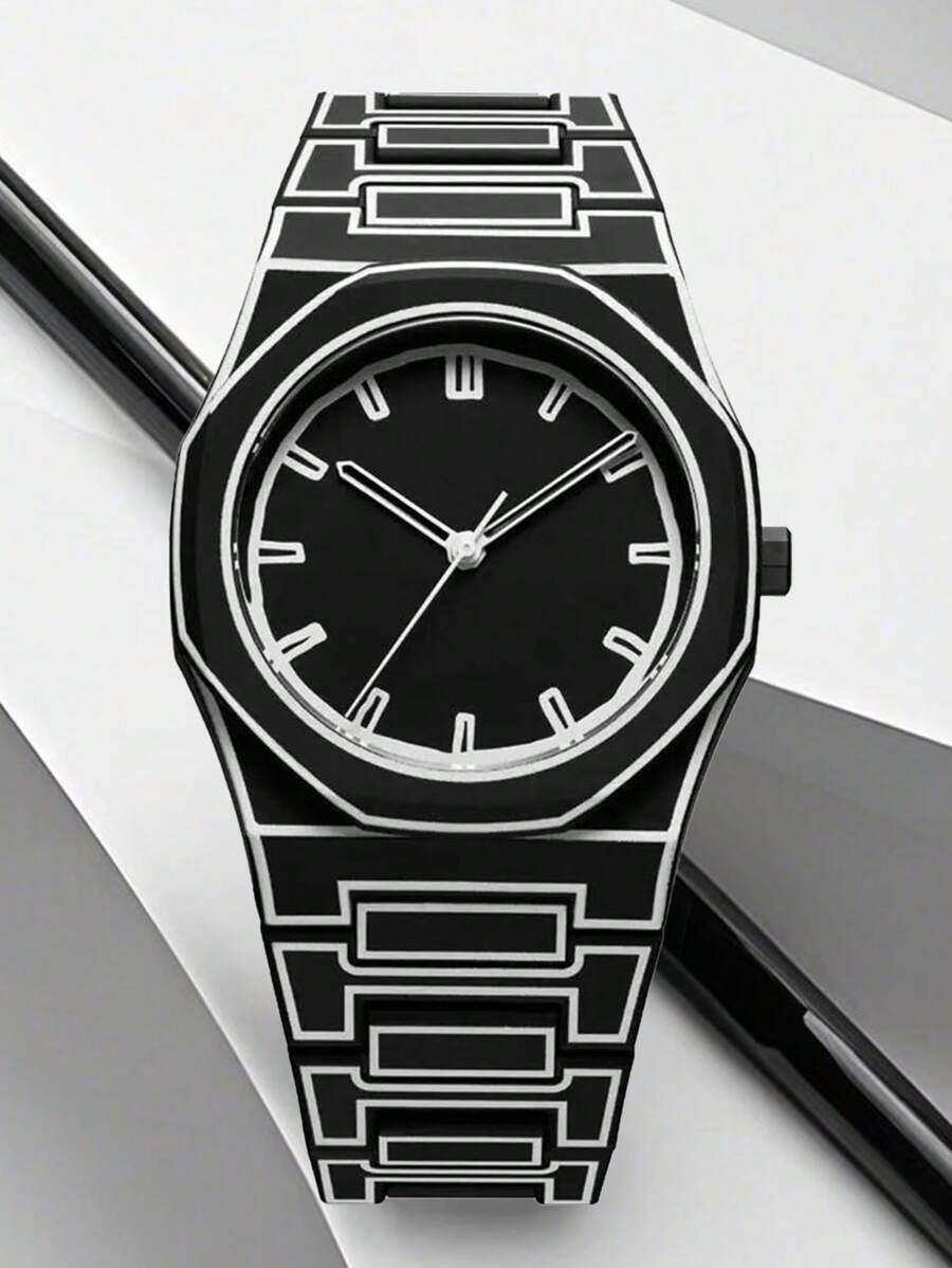 腕時計 メンズ クォーツ クラシックビジネスメンズウォッチセット、プラスチックストラップマットオイルクォーツ腕時計、ファッションメ拍卖