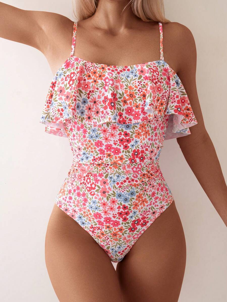 レディース 水着 ワンピース ランダムプリントの女性用ワンピース水着(コピーライト付き)、夏向け拍卖