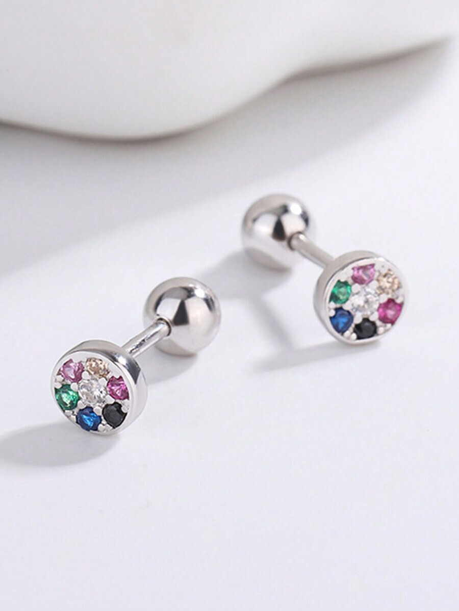 ジュエリー レディース イヤーアクセサリー 男女兼用シルバー925 イヤリング 大粒 着用 デイリー ドレスアップ拍卖