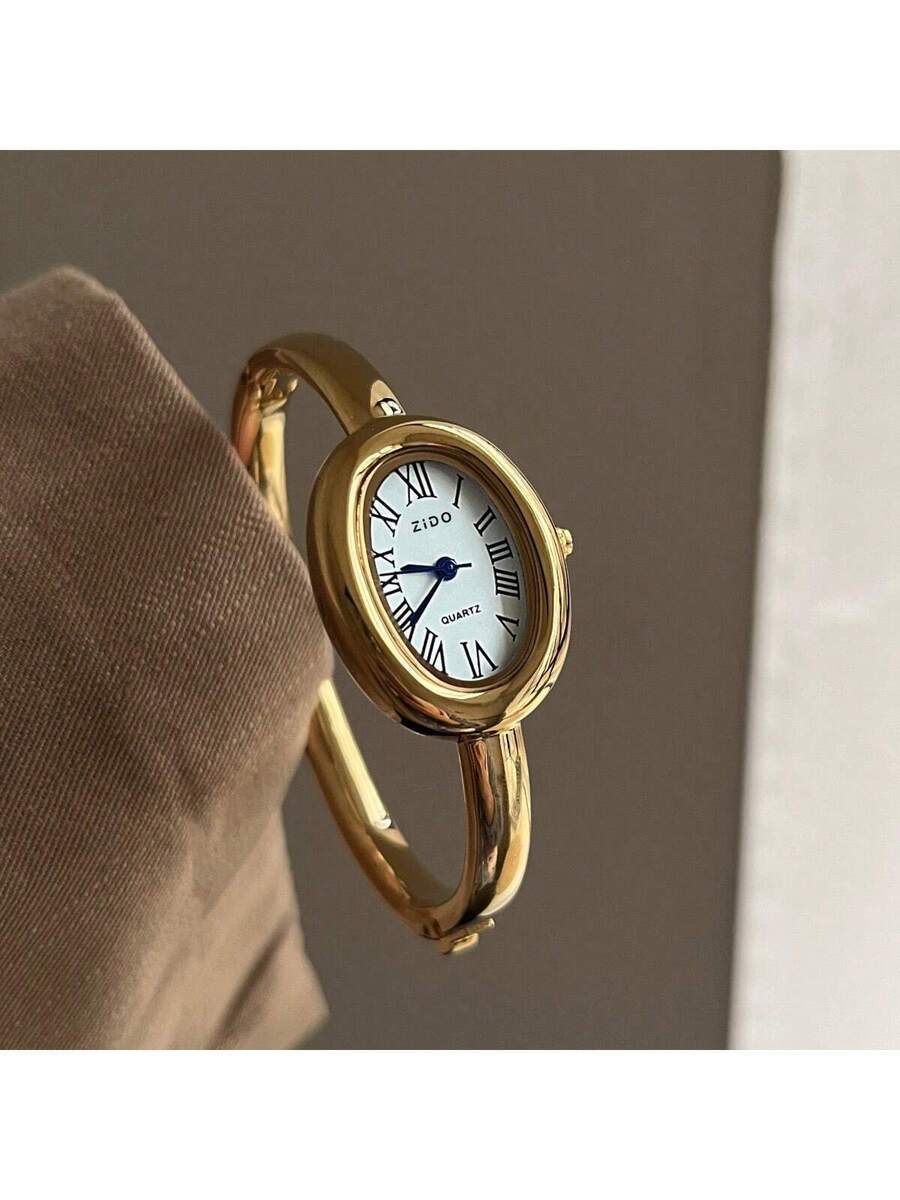 腕時計 レディース クォーツ 1個 小型ヴィンテージ高級レディース腕時計、ファッションミニマリストエレガントな防水ステンレススチー拍卖