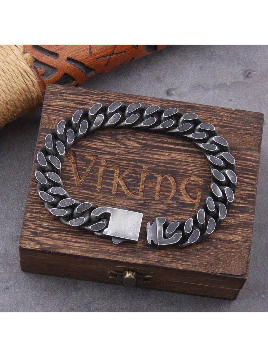 ジュエリー メンズ ブレスレット レトロブレスレット ステンレススチール キューバンチェーン ヒップホップファッション ハンドメイ拍卖